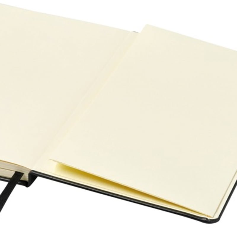 Envelope Pocket within a Black branded notebook